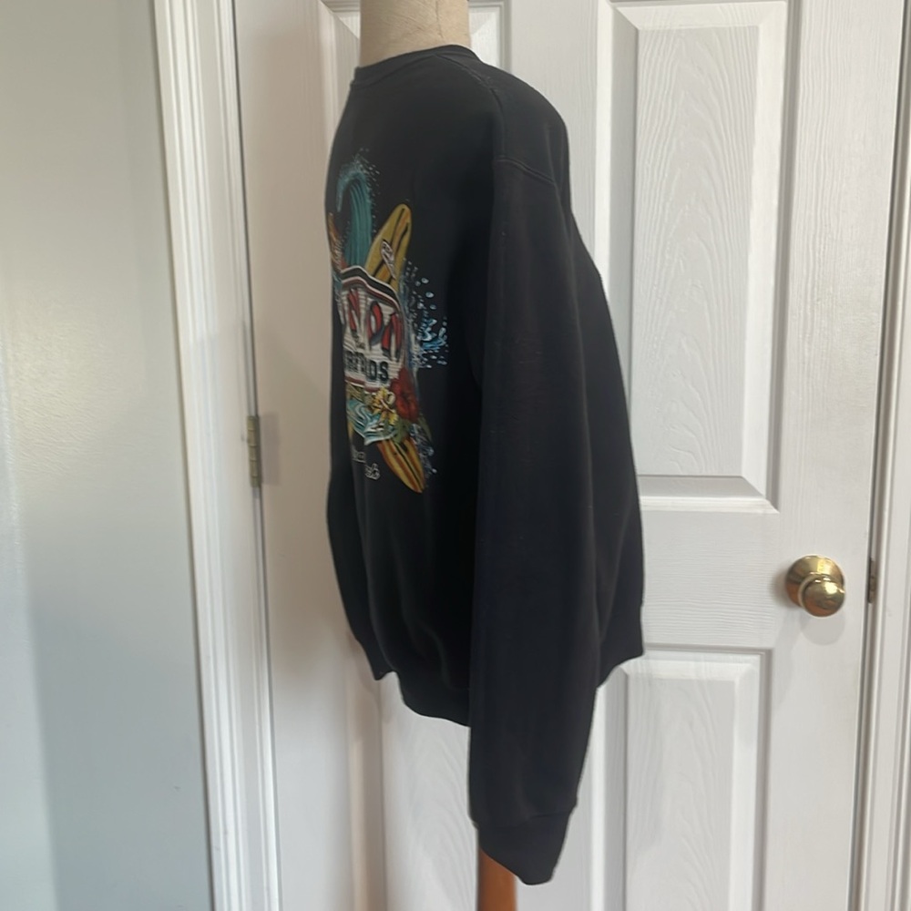 Ron Jon surf sweatshirt Orange Beach AL pull over cotton black mens size small S - Picture 4 of 10